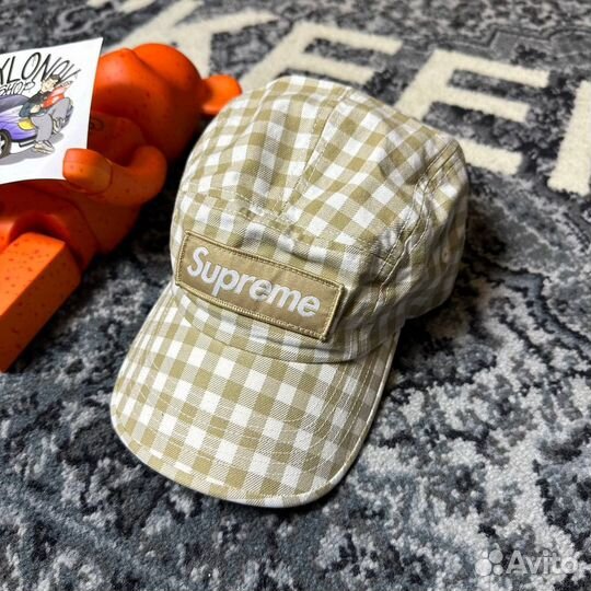 Кепка Supreme Gingham Camp Cap 