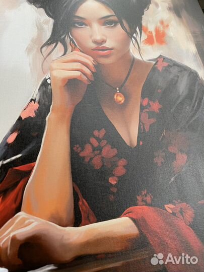 Картина на холсте с поталью