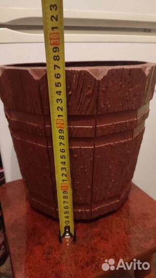 Большой горшок для цветов пластик