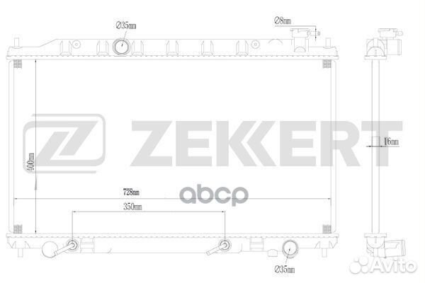 Радиатор охлаждения двигателя Nissan Teana (J31