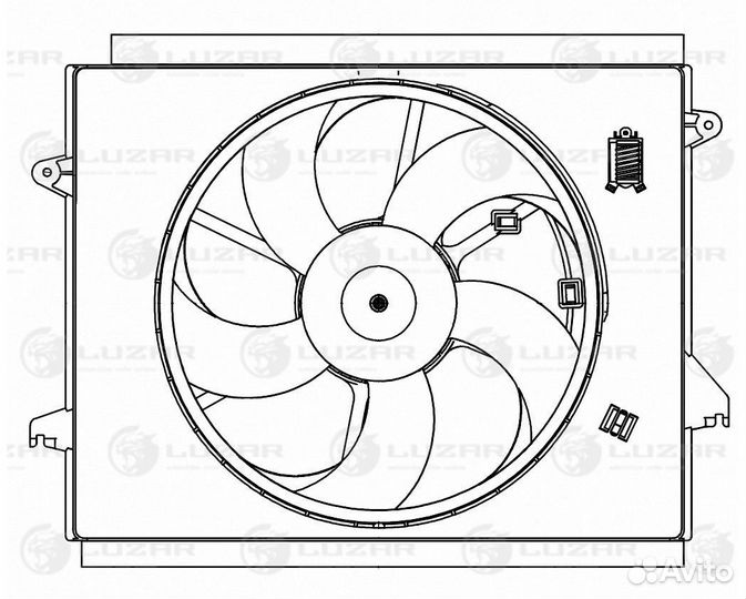 Электровентилятор охлаждения Luzar