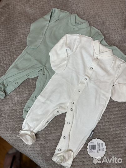 Боди для новорожденных - 2 штуки 62 размер
