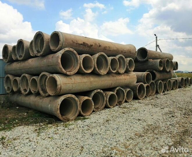 Трубы б/у бетонные армированные 600 мм