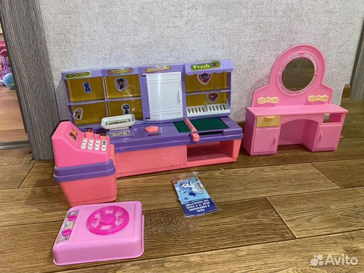 Игрушки для кукол Магазин,касса, плита пакетом