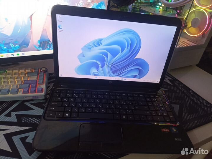 Ноутбук HP pavilion G6, 4 ядра, SSD+HDD