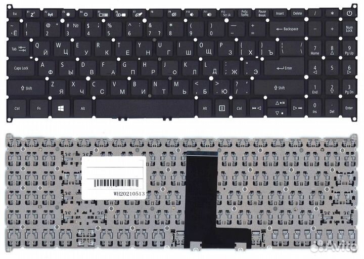 Клавиатура Acer Aspire 3 A315-55 черная