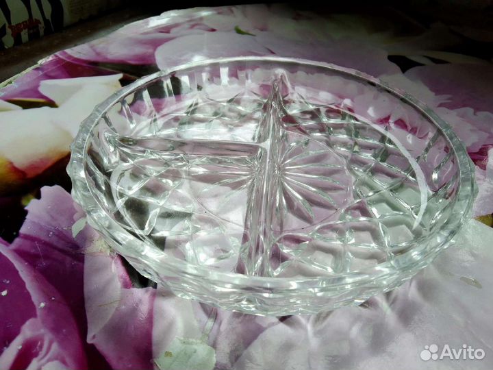 Менажница хрусталь