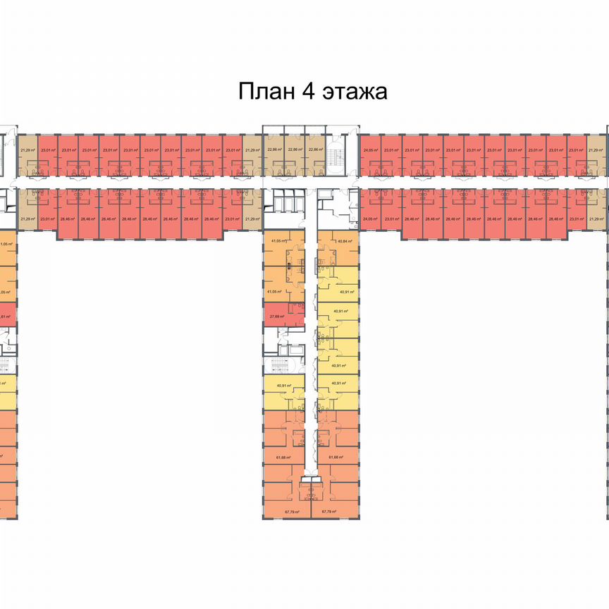 3-к. апартаменты, 65,7 м², 7/24 эт.