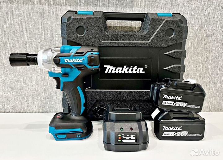 Мощный гайковерт Makita, 26V, 2 аккумулятора