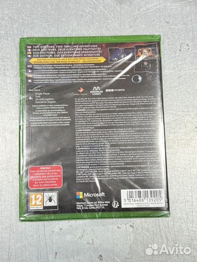 Doctor Who xbox диск