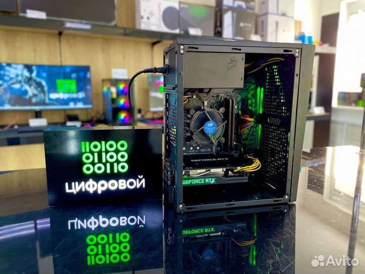 Игровой пк Intel i5 10400F/RTX3050/DDR-16/SSD-480G