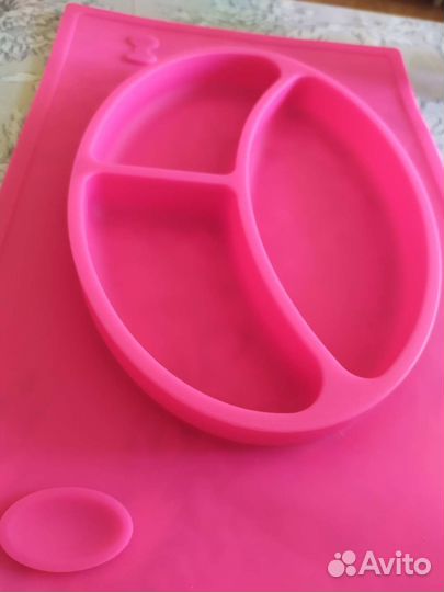 Детская силиконовая тарелка