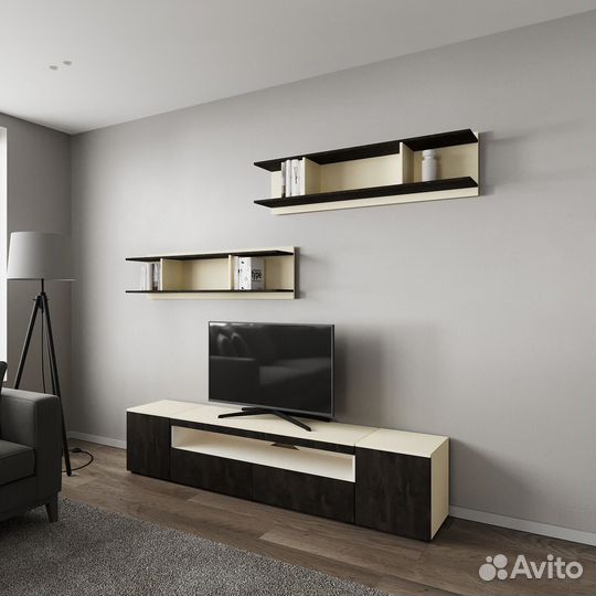 Тв-тумба Онге-951rm слоновая кость под тв телевизо