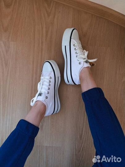 Кеды Converse All Star Platform Low “White”