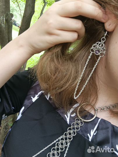 Кольчужные серьги