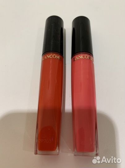 Жидкая матовая помада Lancome красная розовая