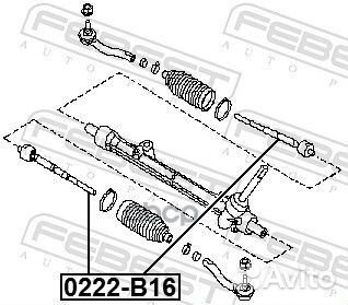 Тяга рулевая перед прав лев Febest