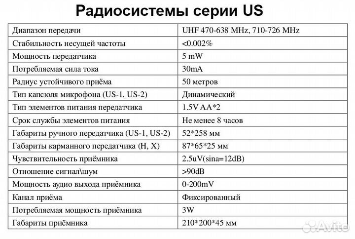 Радиосистема Volta US-2H (490.21/629.4)