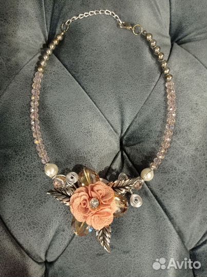 Цепь колье бижутерия