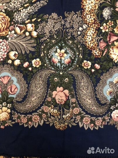 Павловопосадский платок шерсть