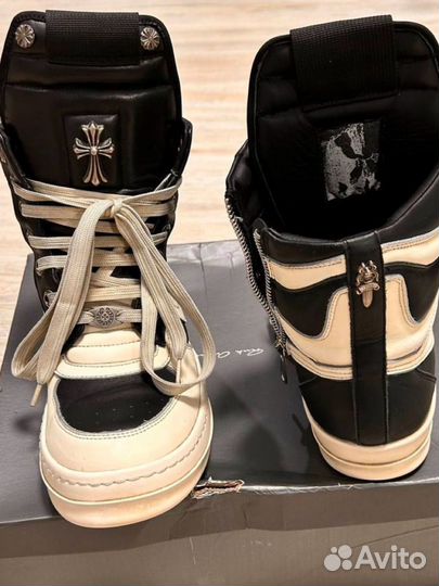 Rick owens geobasket chrome hearts