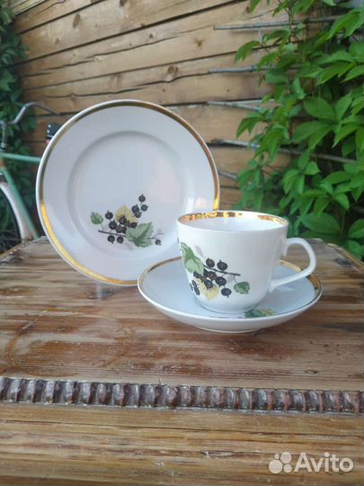 Чайная пара+ десертная тарелка+сахарницаХайта,пфз