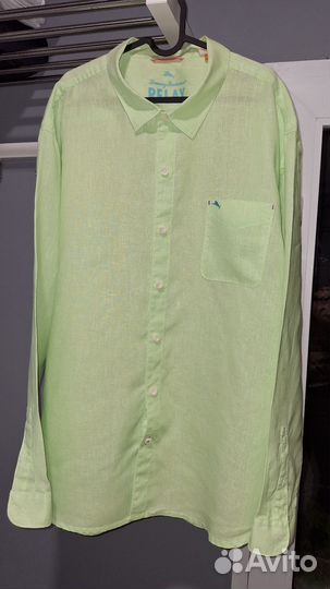 Рубашка мужская льняная большая