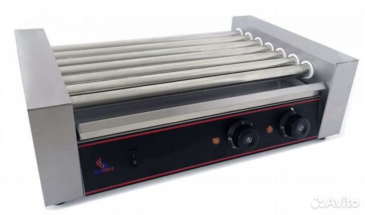 Гриль роликовый airhot аппарат для хот-догов RG-7