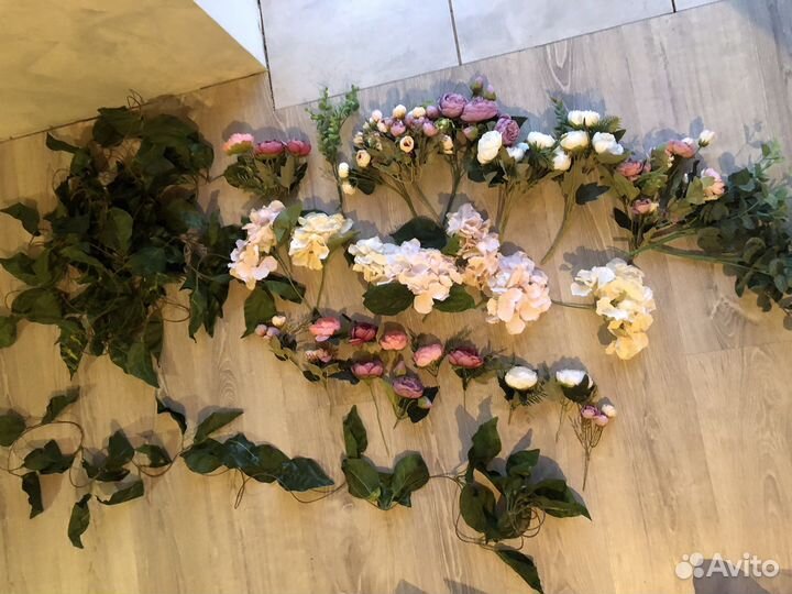 Искуственные цветы для свадебного декора