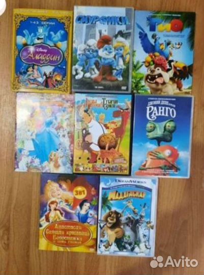 Dvd диски мультфильмы WinX и др., фильмами