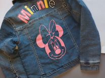 Куртка джинсовая Микки для девочки 122 128