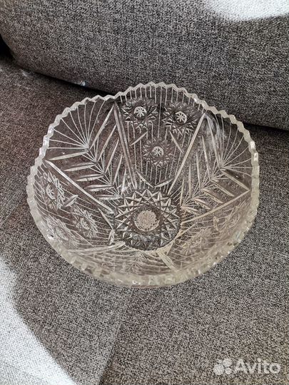 Ваза хрустальная для фруктов