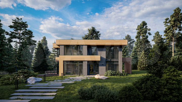 Коттедж 190,7 м² на участке 15 сот.