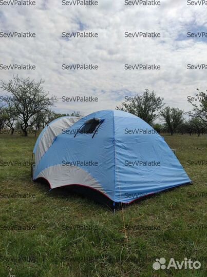 Палатка 3-х местная туристическая с тамбуром 110см