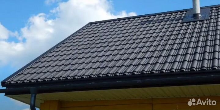 Кровельный лист Композитпласт 2,2х1,05м чёрный