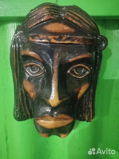 Панно настенное винтаж глинянное