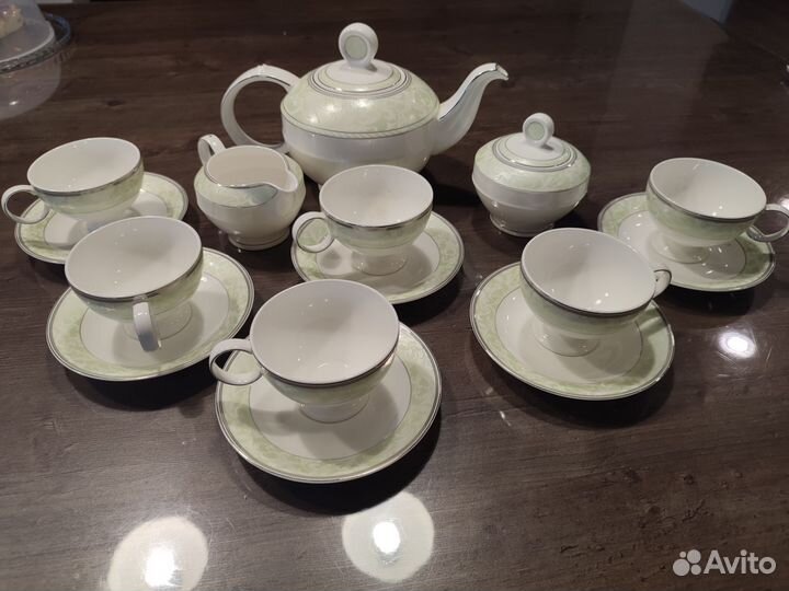 Сервиз чайный кофейный костяной фарфор