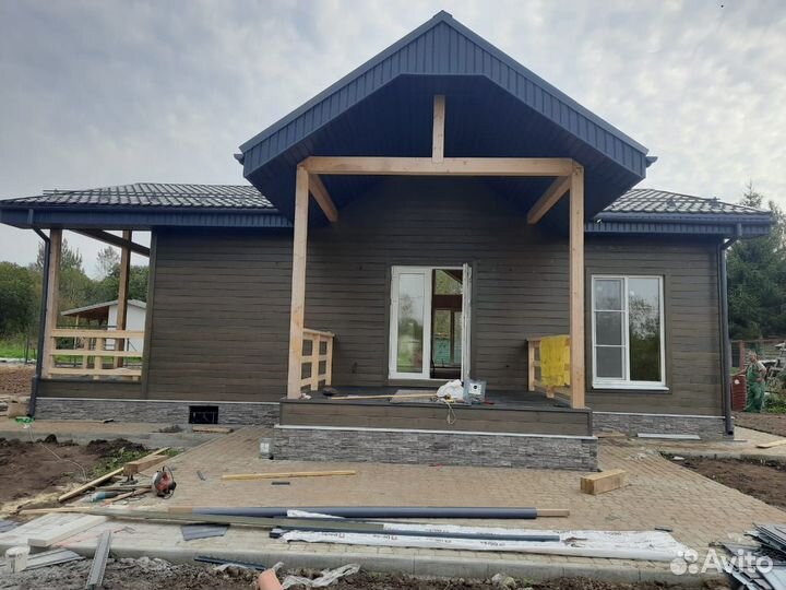 Каркасный дом 8х12 барнхаус под ключ