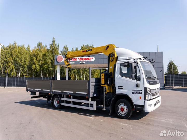 Бортовой грузовик DongFeng C80L с КМУ HYVA, 2024