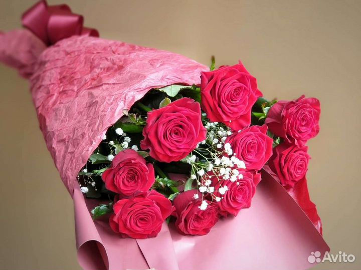 Букет красных роз доставка Динская 24/7