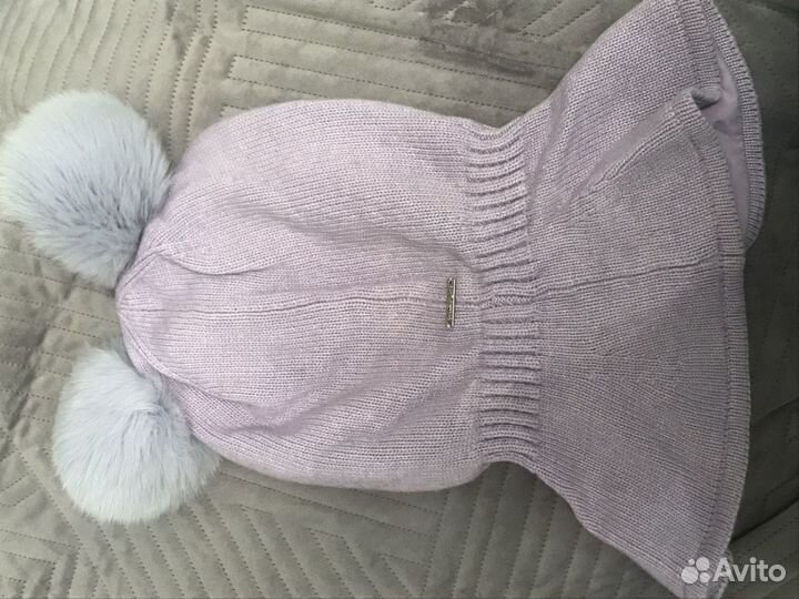 Шапка зимняя для девочки 56 58