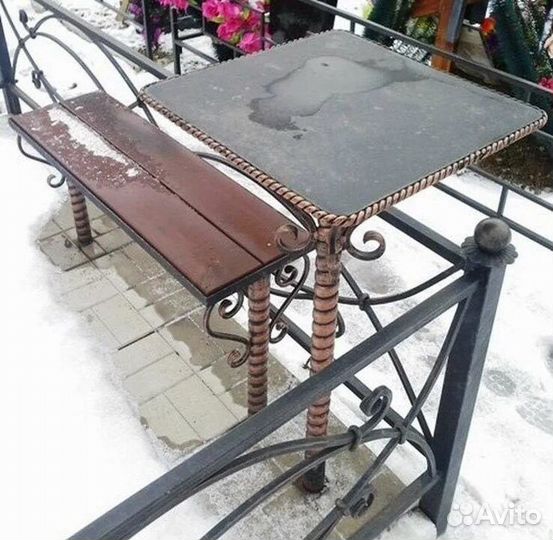 Ритуальные оградки, столики, лавочки