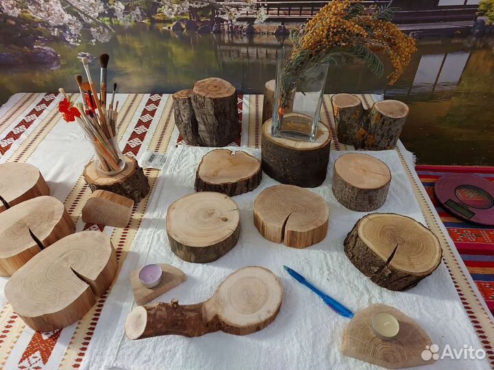 Подставки из дуба и других пород