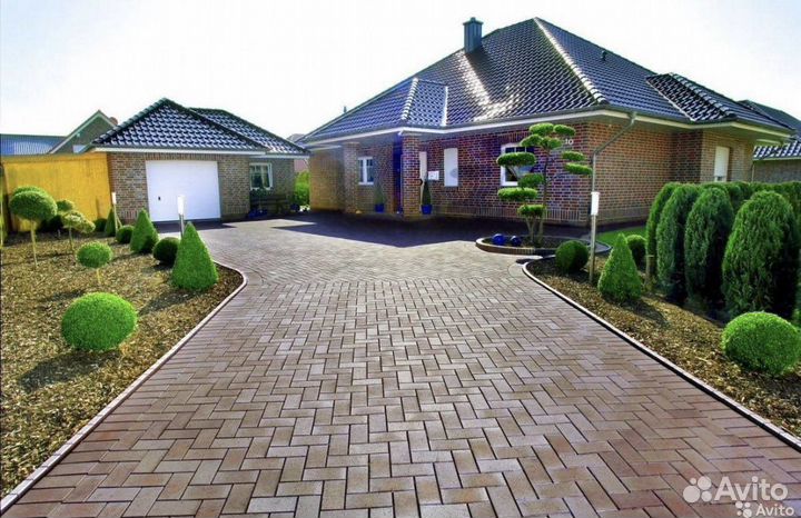 Благоустройство,брусчатка,асфальт,плитка,газон