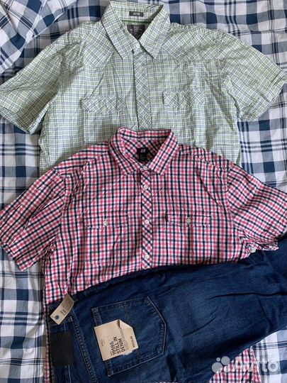 Джинсы и рубашки, размер М, на рост 180-187