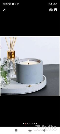 Силиконовая форма для гипса и свечей