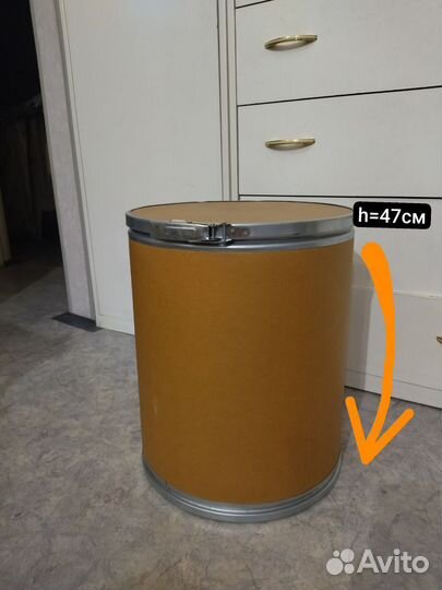 Бочка картонная, ёмкость для хранения