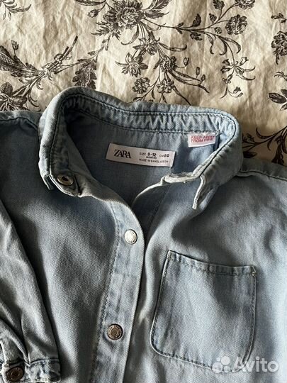 Рубашка zara 80