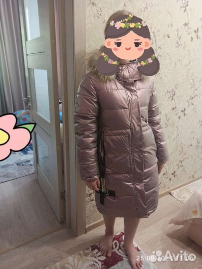 Пальто для девочки зимнее