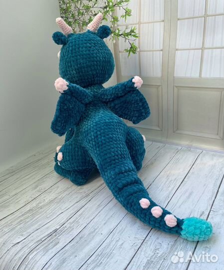 Дракон дракоша символ года вязаный ручной работы